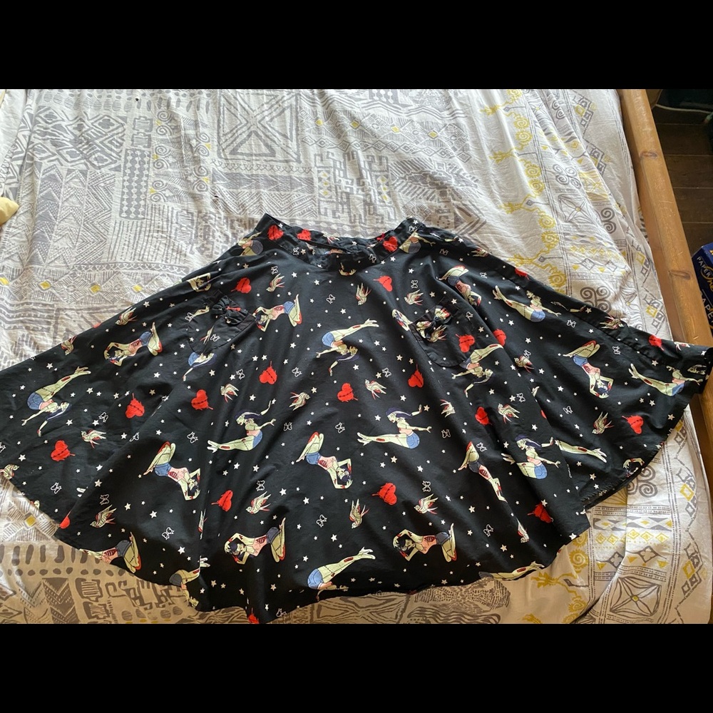 Hell Bunny Zombie Girl Circle Skirt XL